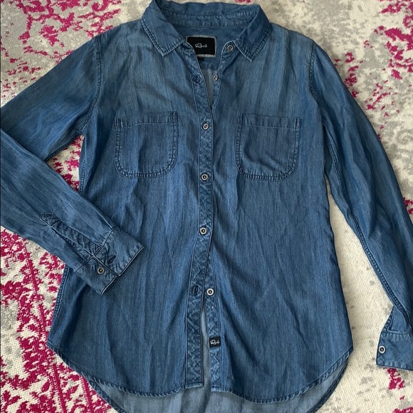 Rails Tops - Rails Denim Button down size small